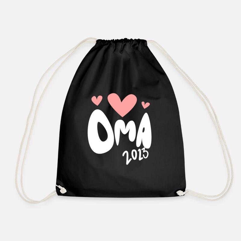 Oma 2023 - Werdende Oma 2023 - Turnbeutel - Schwarz
