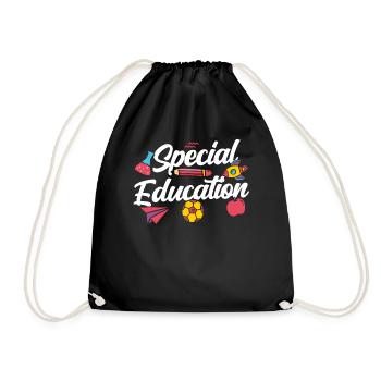 Special Education Profession Special Education Teacher - Drawstring Bag - black - Front