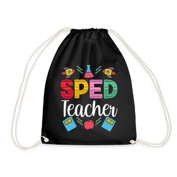 Special Education Teacher Special Education Profession - Drawstring Bag - black - Front