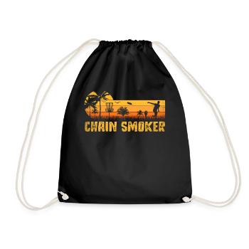 Retro Sunset Chain Smoker Disc Golf - Sac de sport léger - noir - Devant