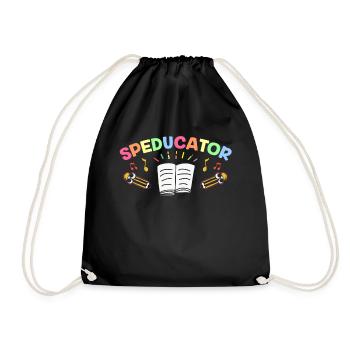 Speducator Teacher Special Education Special Education - Drawstring Bag - black - Front