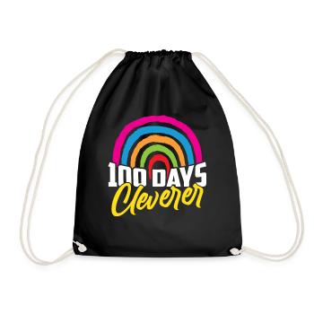 100 Days Clever Funny Sweet Team Dictons - Sac de sport léger - noir - Devant