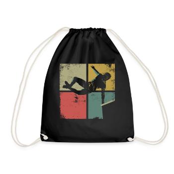 Parkour Free Running Traceur Retro - Sac de sport léger - noir - Devant