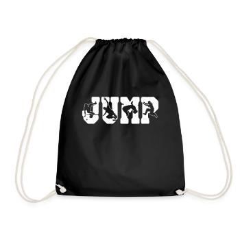 Parkour Free Running Traceur - Drawstring Bag - black - Front