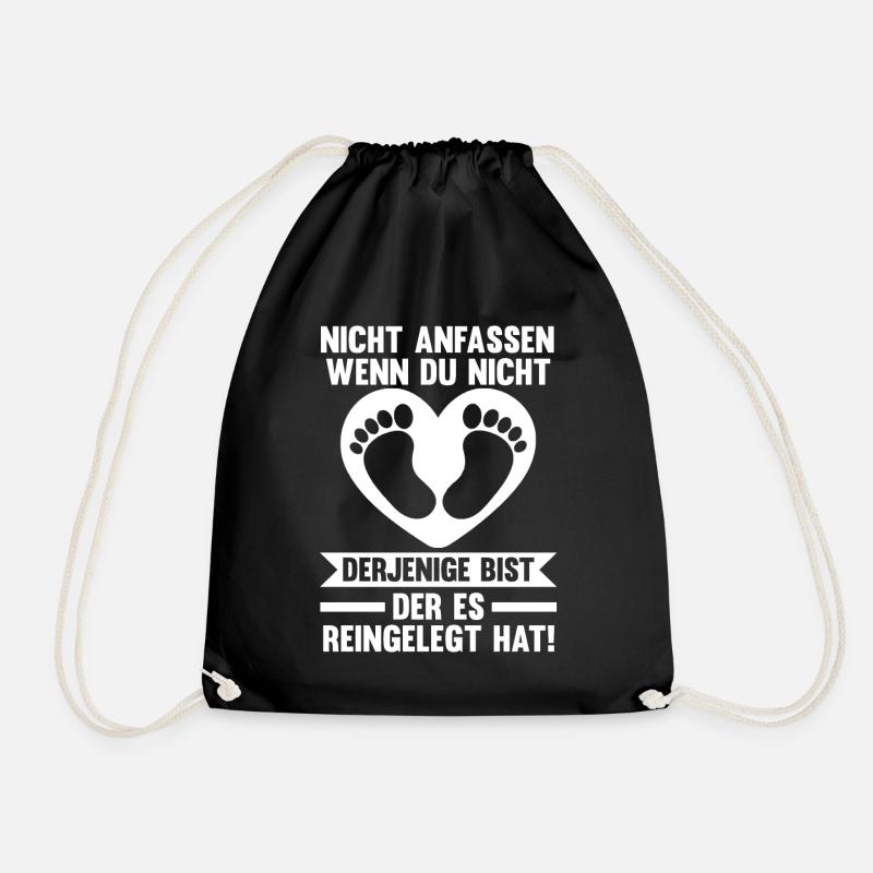 Mutter Schwangerschaft Schwanger Werdende Mama - Turnbeutel - Schwarz