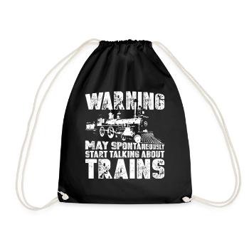 Steam Train Driver Trainspotting - Turnbeutel - Schwarz - Vorne
