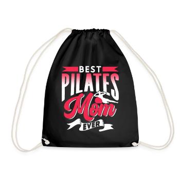 Meilleure mère de Pilates jamais amoureuse de maman - Sac de sport léger - noir - Devant