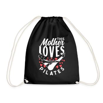 Cette mère aime Pilates Maman Amant Maman - Sac de sport léger - noir - Devant