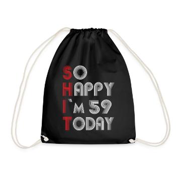 59 ans - Sac de sport léger - noir - Devant