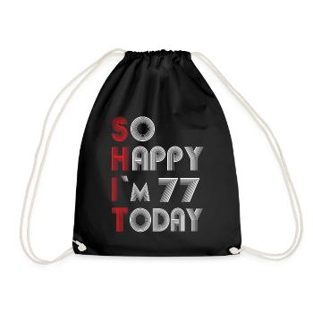 77 ans - Sac de sport léger - noir - Devant