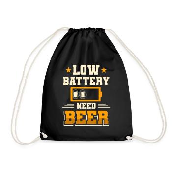 IPA Beer Beer Drinker - Drawstring Bag - black - Front