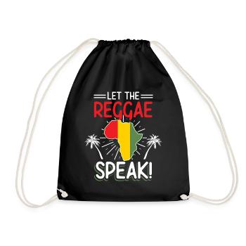 Musique Jamaïque Rastafarian - Sac de sport léger - noir - Devant