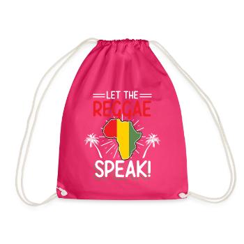 Musique Jamaïque Rastafarian - Sac de sport léger - fuchsia - Devant