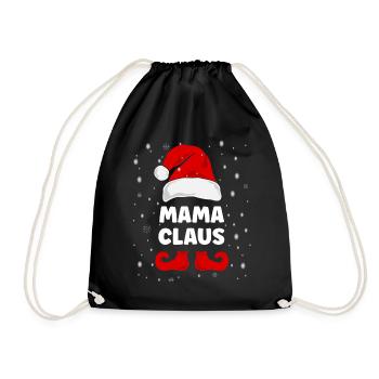 Mama Claus Noël Tenue Famille Partenaire Partenaire Look - Sac de sport léger - noir - Devant