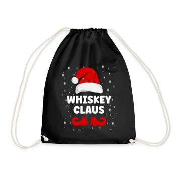 Whiskey Claus Christmas Outfit Family - Drawstring Bag - black - Front