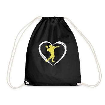 Rugby love - Drawstring Bag - black - Front