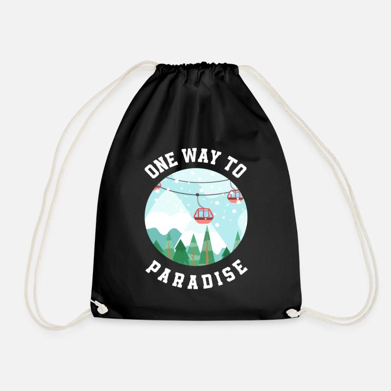 Snowboard Snowboarder - Turnbeutel - Schwarz