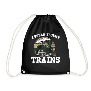 Steam Train Driver Trainspotting - Turnbeutel - Schwarz - Vorne