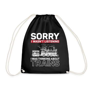 Conducteur de train à vapeur Trainspotting - Sac de sport léger - noir - Devant