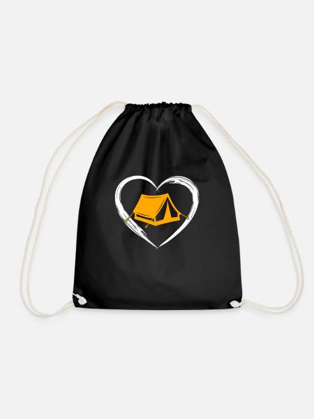 Camping love - Turnbeutel - Schwarz