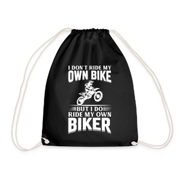 I Don't Ride My Own Bike - Dirt Bike Biker Wife - Turnbeutel - Schwarz - Vorne