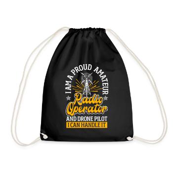 Radioamateur amateur - Sac de sport léger - noir - Devant