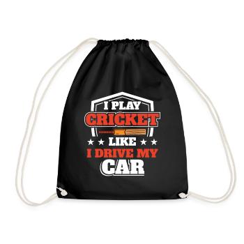 Entraîneur de cricket joueur - Sac de sport léger - noir - Devant