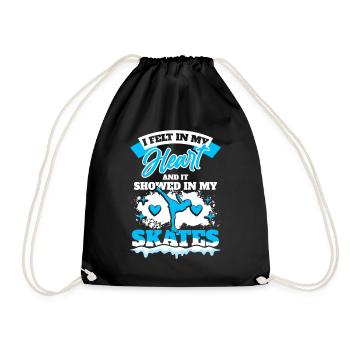 Figure Skating Figure skating - Drawstring Bag - black - Front