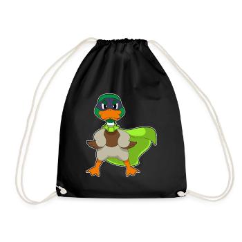 Cape de Super-héros Canard - Sac de sport léger - noir - Devant