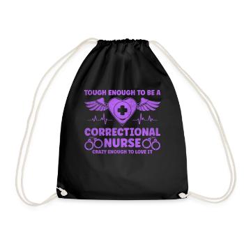 Bien que suffisant pour être une infirmière correctionnelle - Sac de sport léger - noir - Devant