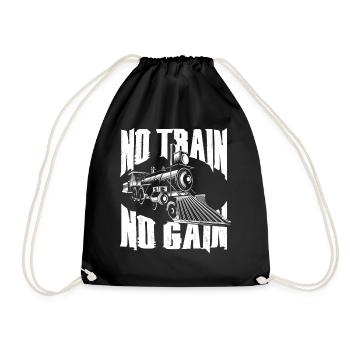 Conducteur de train à vapeur Trainspotting - Sac de sport léger - noir - Devant