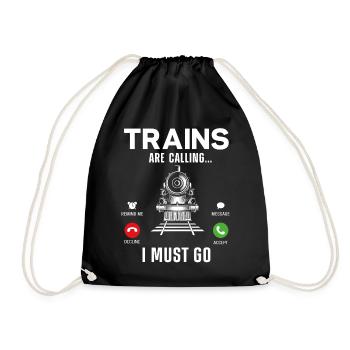 Conducteur de train à vapeur Trainspotting - Sac de sport léger - noir - Devant