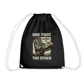 Armee - on foot in front of the other - Drawstring Bag - black - Front