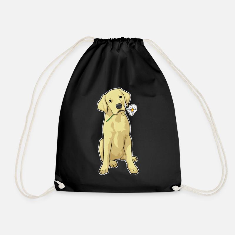 Labrador Gänseblümchen - Turnbeutel - Schwarz
