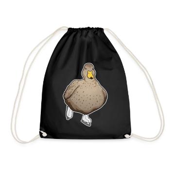 Patins à glace de canard - Sac de sport léger - noir - Devant