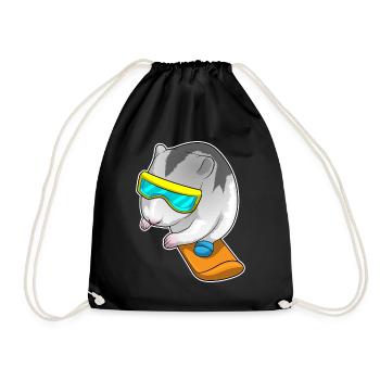 Hamster Snowboarder Snowboard - Sac de sport léger - noir - Devant