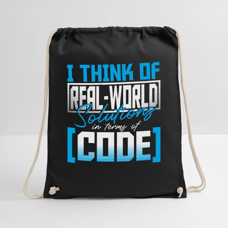 Javascript Software Developer Drawstring Bag