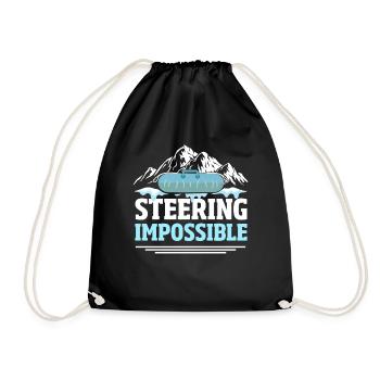 Tube de glace sur tube de neige - Sac de sport léger - noir - Devant