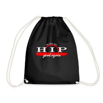 Chemise de chirurgie de la hanche, Make My Hip Great Again Tee, - Sac de sport léger - noir - Devant
