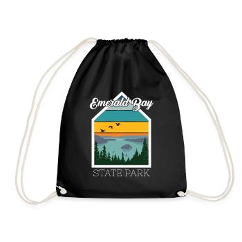 Lake Tahoe Emerald Bay Nevada California Staatspa - Drawstring Bag - black - Front