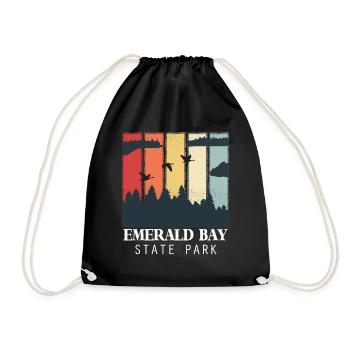 Emerald Bay Nevada Lake Tahoe California Staatspa - Drawstring Bag - black - Front