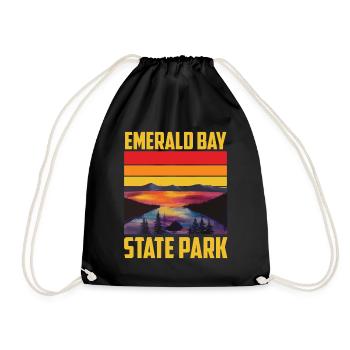 Lake Tahoe Emerald Bay Nevada California Staatspa - Drawstring Bag - black - Front