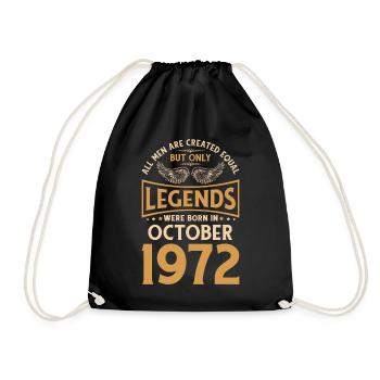 50e anniversaire 50 Légendaire Octobre 1972 - Sac de sport léger - noir - Devant