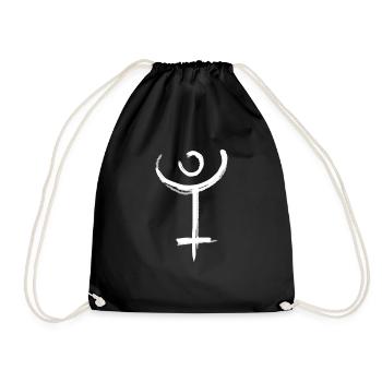Pluto Astrology Symbol - Drawstring Bag - black - Front