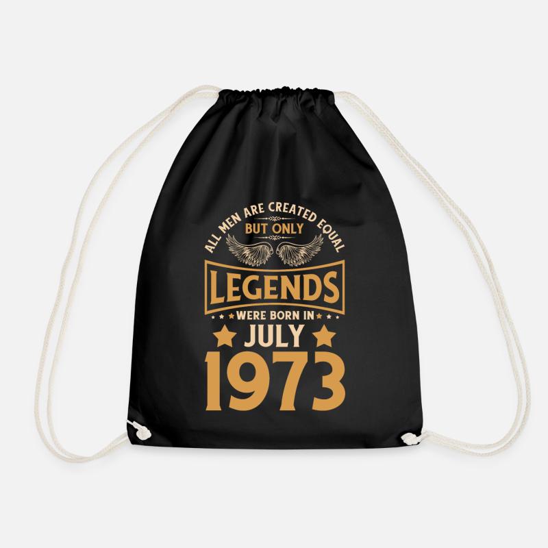 50. Geburtstag 50 Legenden wurden im Juli 1973 geb - Turnbeutel - Schwarz
