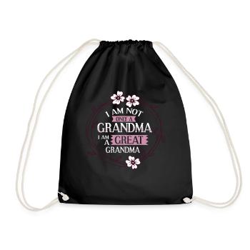Great-grandmother Grandma Great-grandparents Grandmother - Drawstring Bag - black - Front