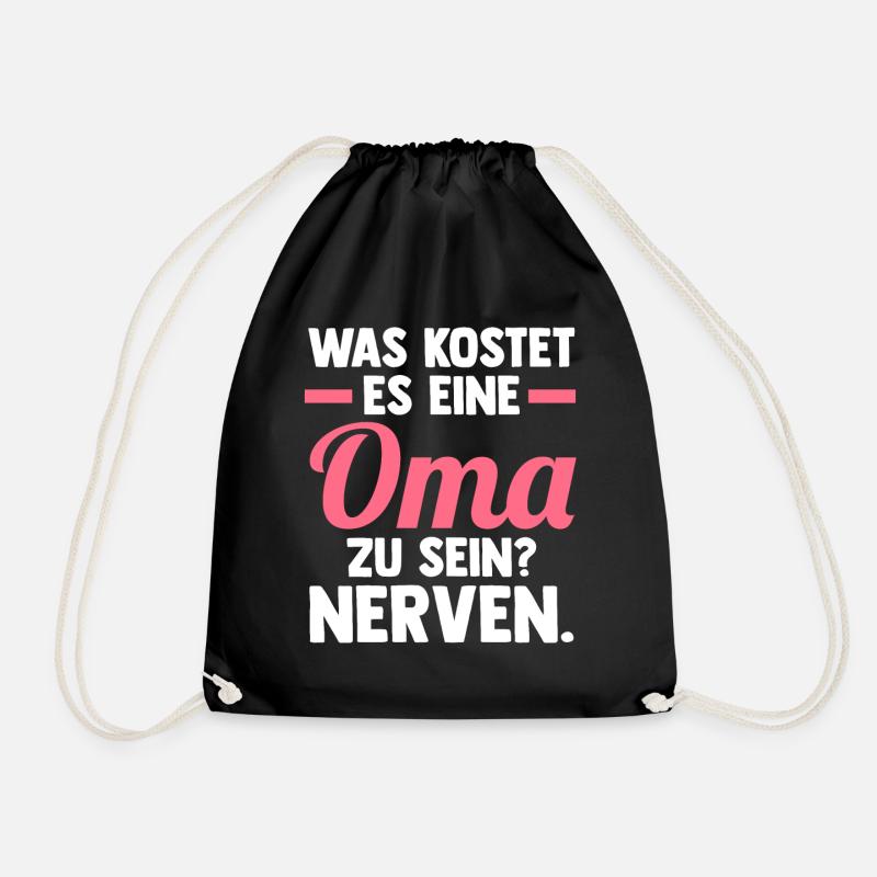 Großmutter Großmama Omi Oma - Turnbeutel - Schwarz