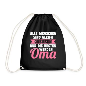 Großmutter Großmama Omi Oma - Turnbeutel - Schwarz - Vorne