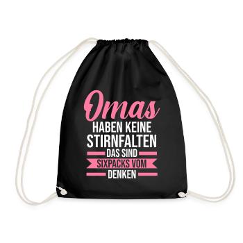 Großmutter Großmama Omi Oma - Turnbeutel - Schwarz - Vorne