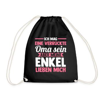 Großmutter Großmama Omi Oma - Turnbeutel - Schwarz - Vorne